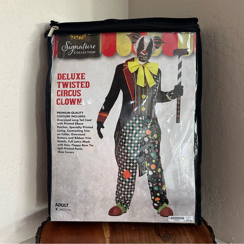 Spirit Halloween Twisted Circus Clown Costume Deluxe The Signature Collection